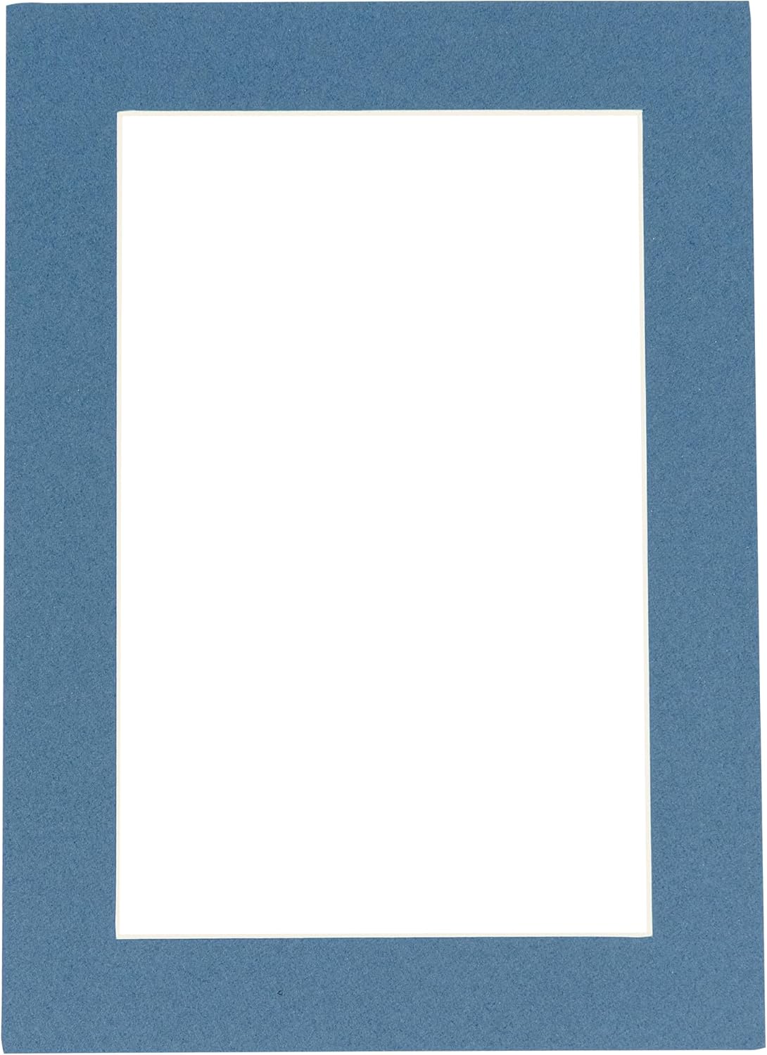 Poster Palooza 11x14 Mat for 8.5x11 Photo - Precut Steel Blue Picture Matboard for Frames Measuring 11 x 14 Inches - Bevel Cut Matte to Display Art Measuring 8.5 x 11 Inches - Acid Free ONE MAT