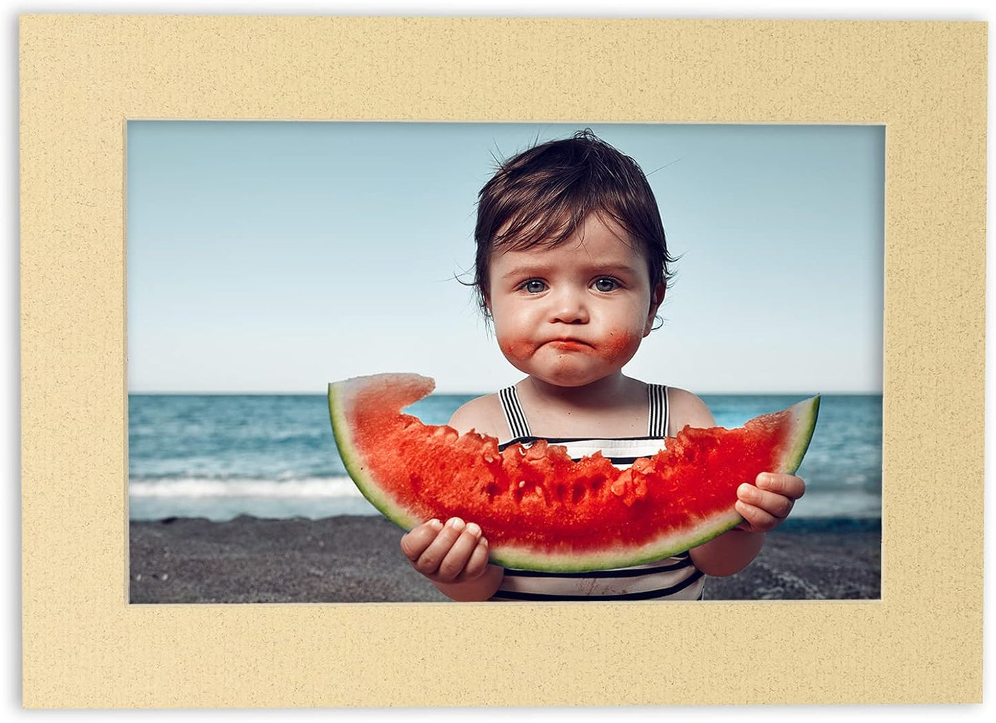 11x14 Mat for 8.5x11 Photo - Precut Tan Picture Matboard for Frames Measuring 11 x 14 Inches - Bevel Cut Matte to Display Art Measuring 8.5 x 11 Inches - Acid Free Pack of 100 MATS