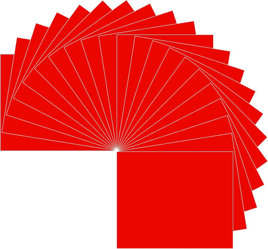 HTVRONT Red Heat Transfer Vinyl Bundle: 20 Pack 12" x 10"in Iron on HTV for T-Shirt, Compatible with Cricut Cutting Machine, Silhouette Cameo or Heat Press Machine