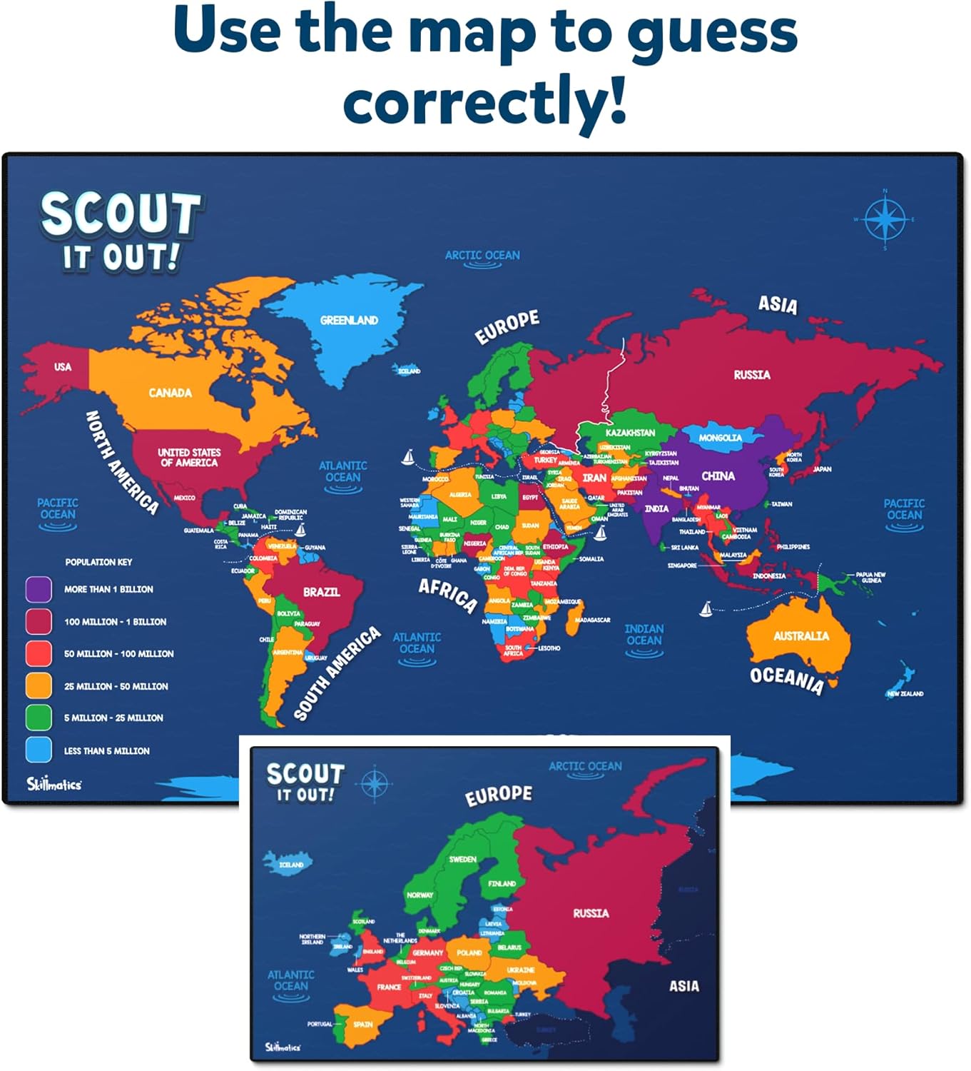 Skillmatics Board Game - Scout It Out, Guessing & Trivia Game for Families, Educational Toys, Card Games for Kids, Teens and Adults, Gifts for Boys and Girls Ages 7, 8, 9 and Up