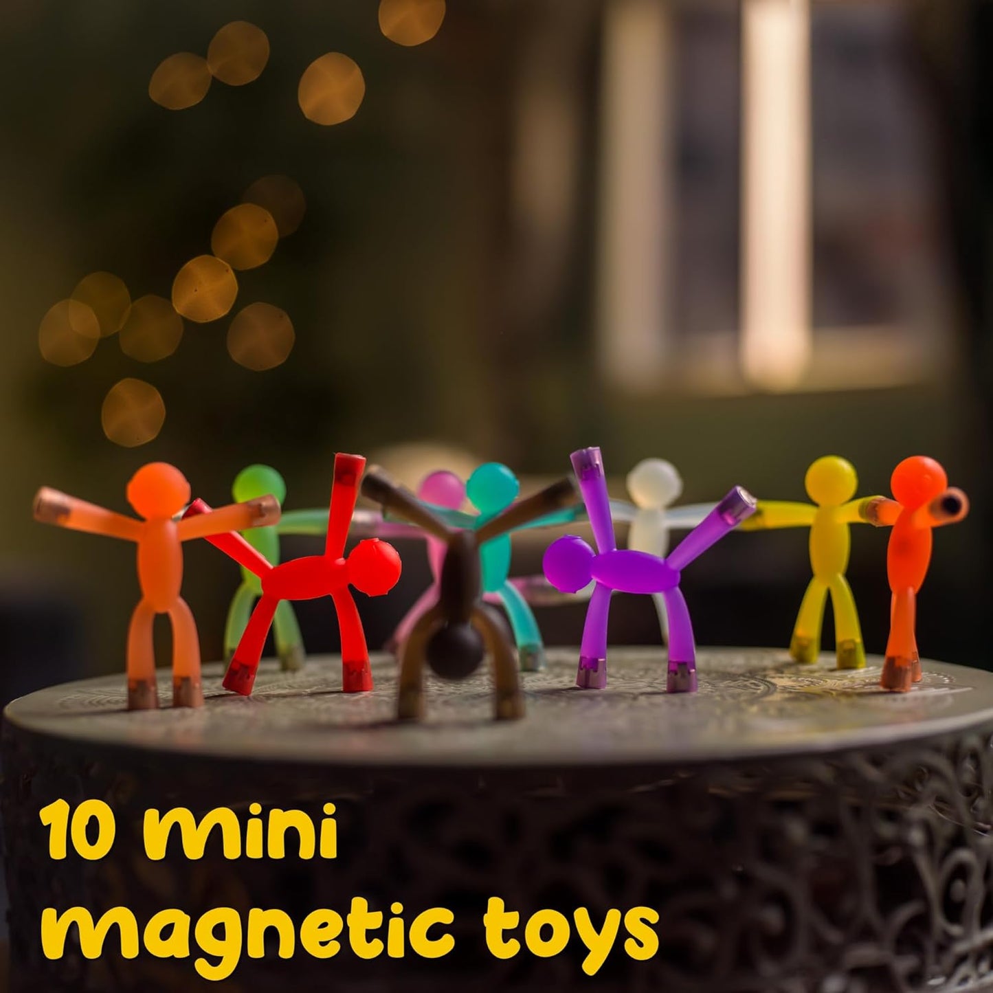 Boxgear Magnet Men – 10-Piece Magnetic Travel Toys: Magnetic Kids Toys, Road Trip Toys for 1-3 | Easter Basket Stuffers for Kids
