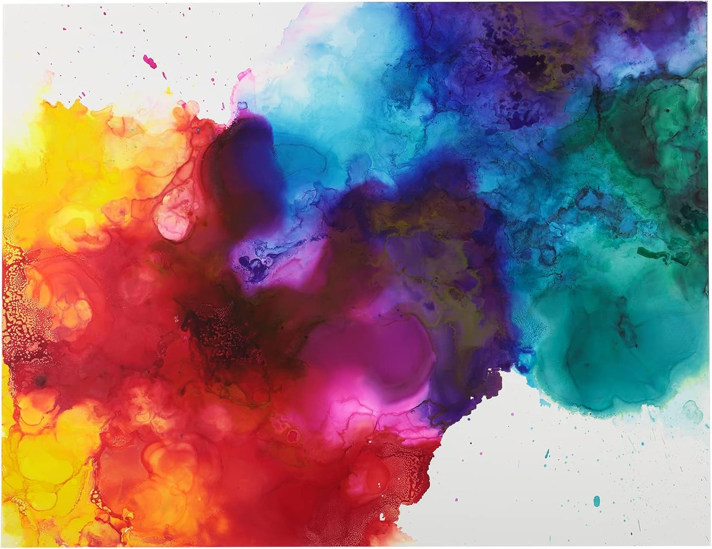 Alcohol Ink - Sea Set, 8 Pieces | 10 Sheets 9x12 Multimedia Paper | Fast-Drying, Permanent, Transparent Alcohol Inks for Gloss Paper, Glass, Metal | 25 ml Bottles