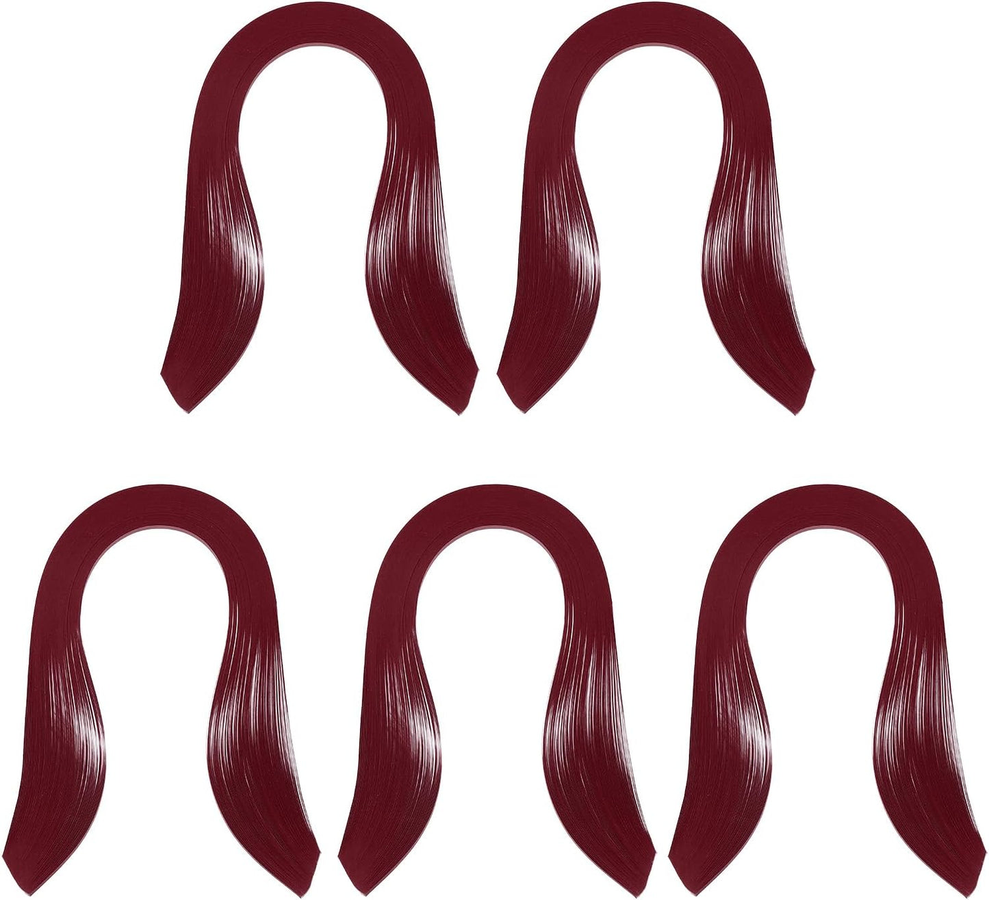 PATIKIL Quilling Strips Paper 600pcs 5mm 39cm Origami Paper Quilling Kits for Art DIY Hand Craft Christmas, Burgundy Red