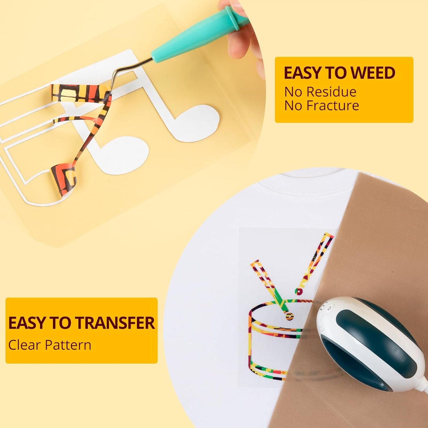 HTVRONT Kwanzaa HTV Vinyl Sheets - 11 Pack of 12x10 Inch Heat Transfer Vinyl for T Shirts, Easy Iron On Vinyl Bundle for Kwanzaa Decorations & Crafts