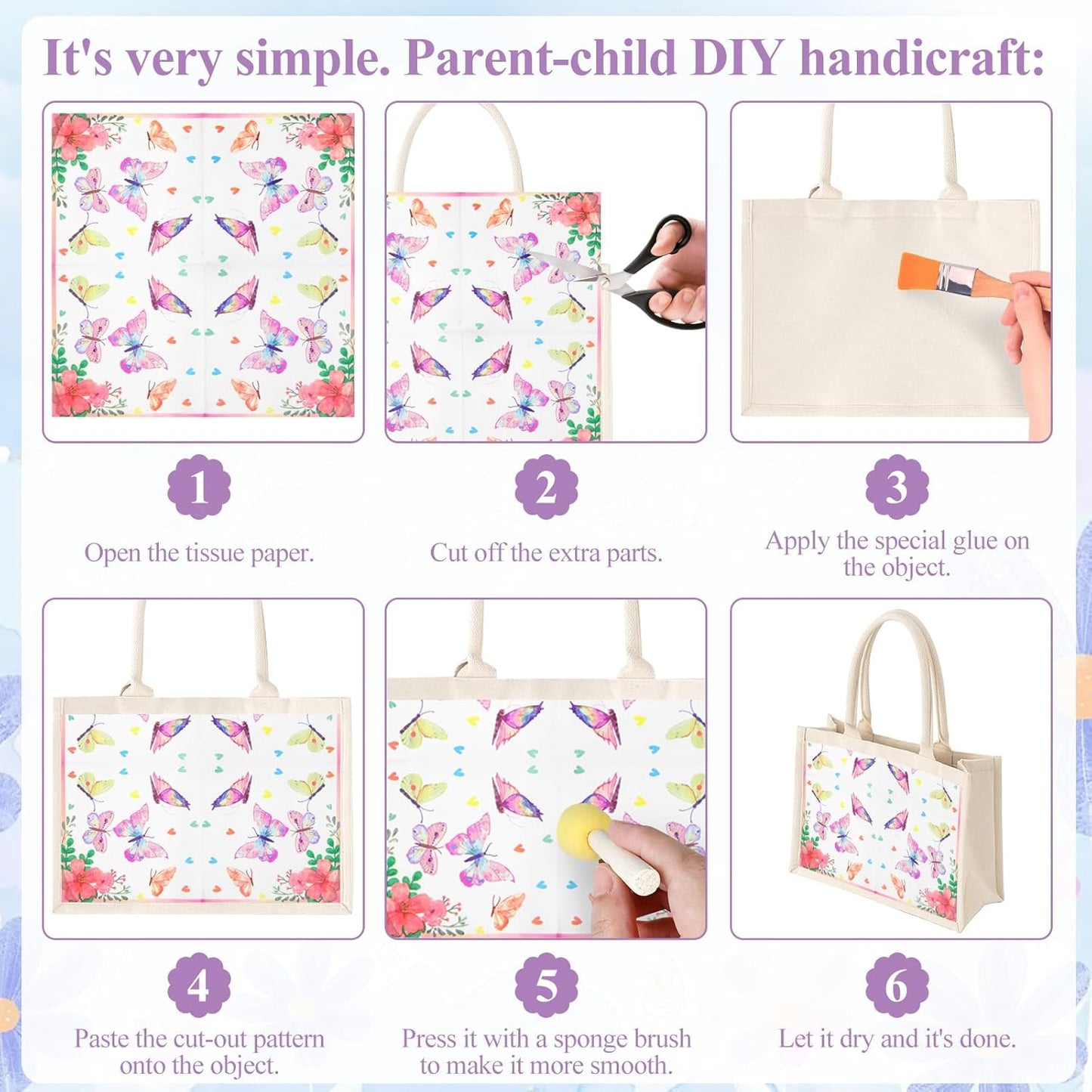 Floral Decoupage Paper Napkins, 20 Pack 20 Styles Assorted Decorative Cocktail napkins for DIY rafting Birthday Party Wedding Baby Shower Each Unfolded 13 Inch