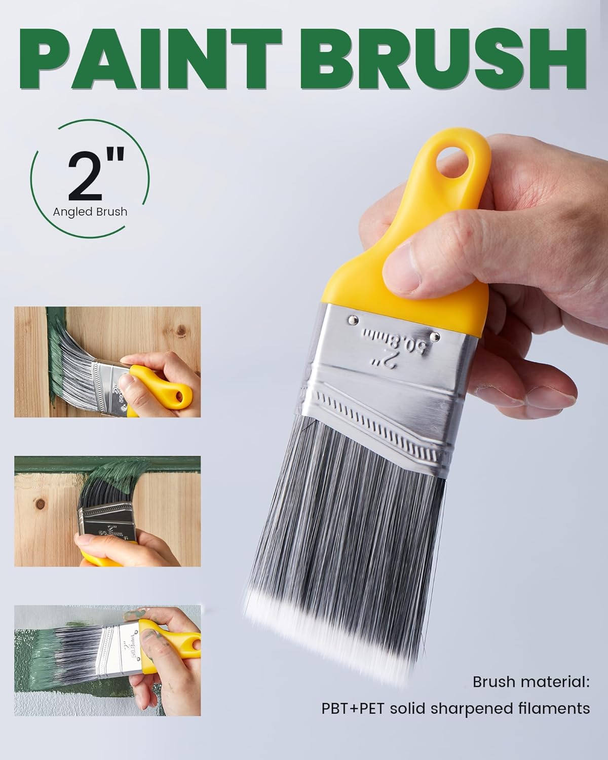 Voomey 17 Pcs 6 Inch Foam Paint Roller Kit with Angle Paint Brush,Paint Tray with Liners,Paint Kit for Painting Walls,Cabinet,Trim