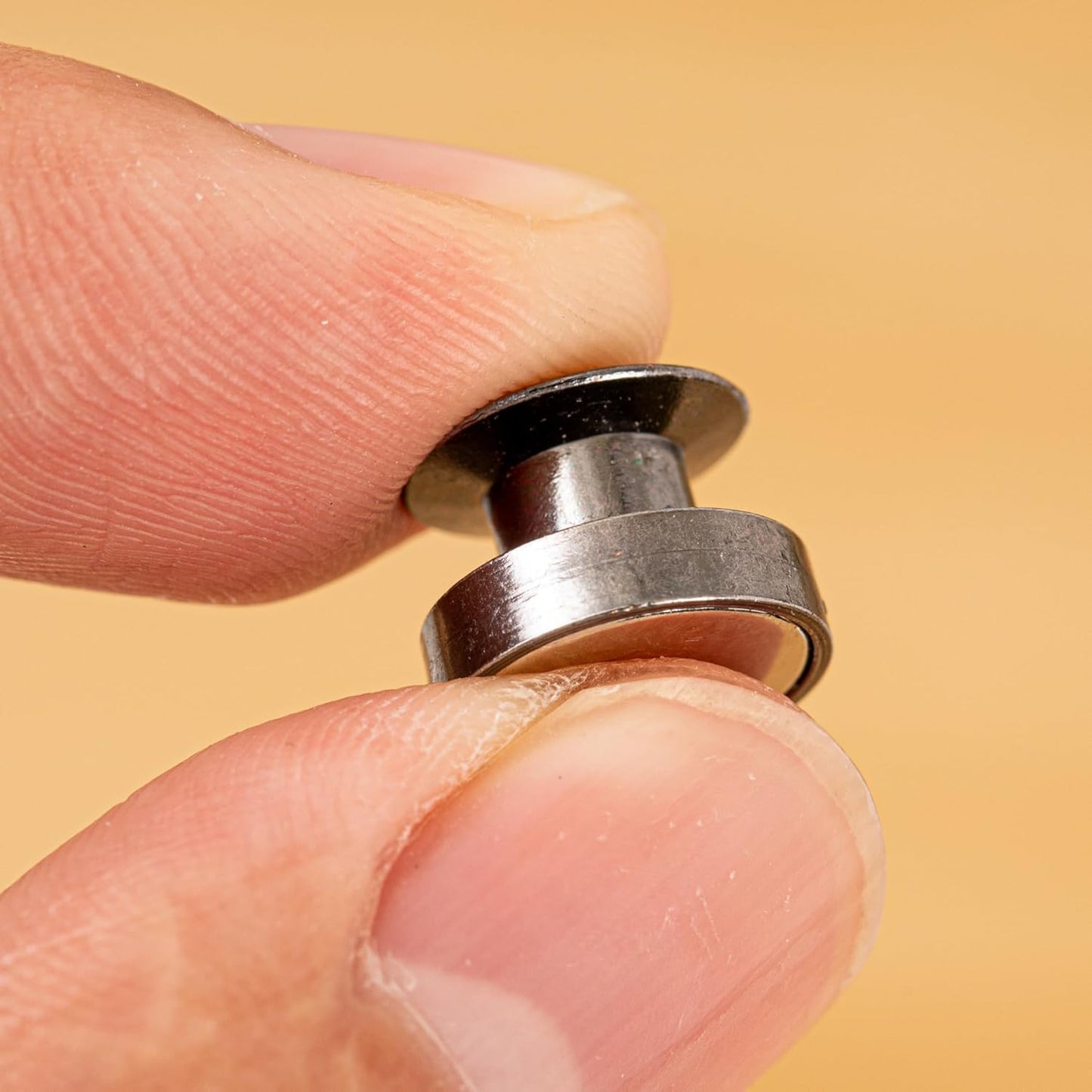 16 Pcs Magnetic Pin Backs - 10mm Locking Converters for Enamel Pins, Secure Lapel Pin Backing Replacement with Metal Clasps