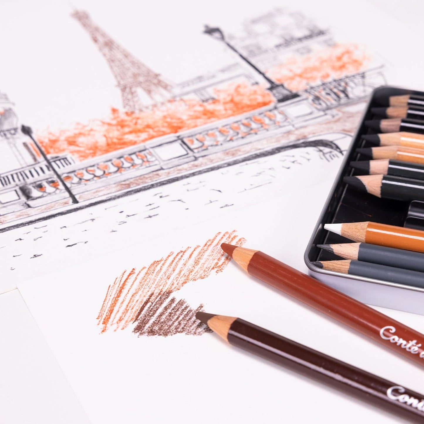 Conté à Paris The Sketch Set with Assorted Sketching Pencils