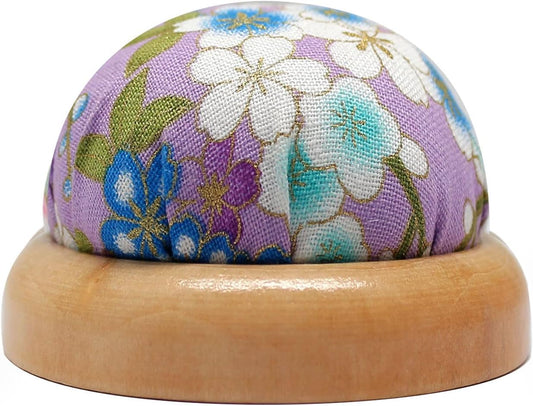 Fbshicung Pin Cushions Sewing Needle Cushion Holder Band Wearable Pincushions for Sewing (Japanese Flower 4)