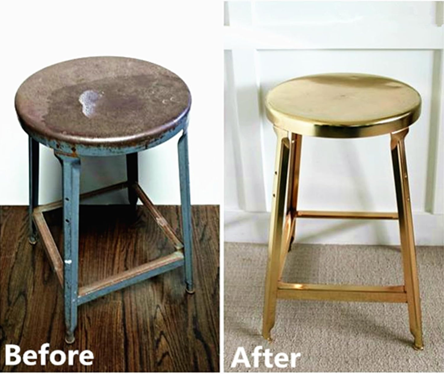 Shimmer Metallic Acrylic Paint Metallic Chalk Paste 1.7oz/50ml, Ideal for Wood/T-Shirts/Glass/Stone, DIY Crafts Projects Glitter Pearlescent Golden Pigment Suitable for Beginners Artists (Bronze)