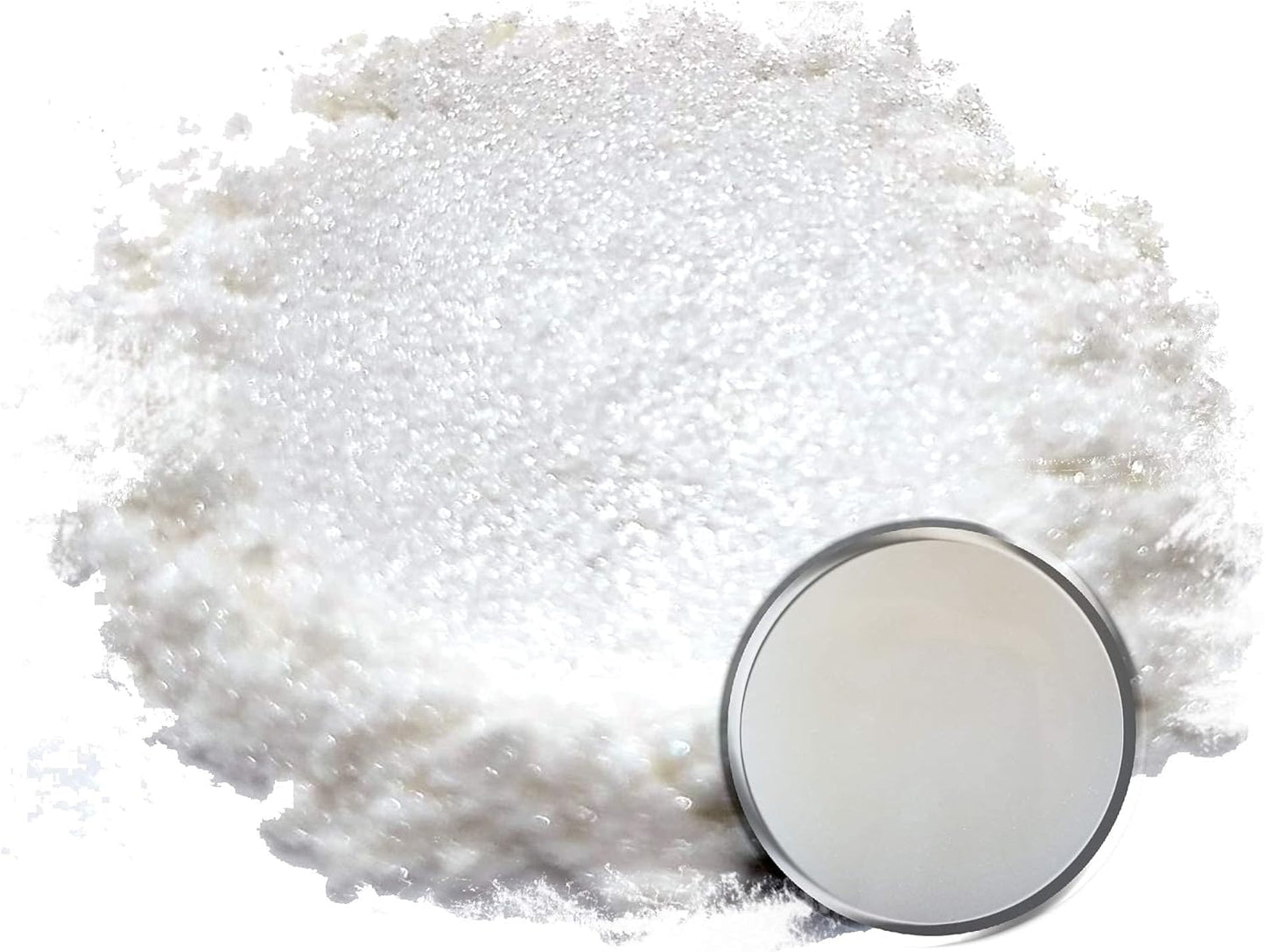Eye Candy Pigments Premium White Mica Powder - Sayu White (50gr) - for Epoxy, Resin, Soap, Paint, Woodworking, Acrylic Pouring, Bath Bombs, Fishing Lures - DIY Arts and Crafts Additive