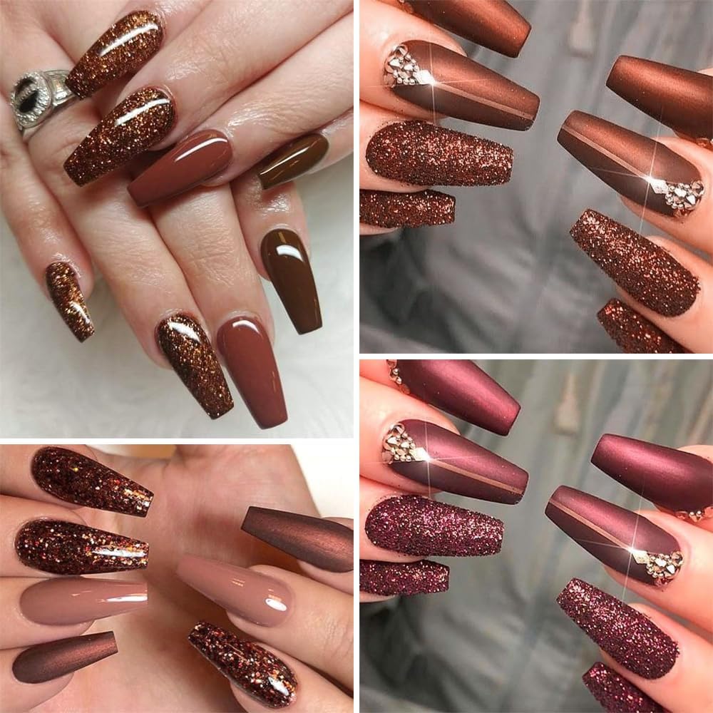 Chrome Nail Powder Metallic Mirror Effect Pigment Dust, Champagne Golden Ultra Fine Holographic Glitter Powder Reflective Pigment for DIY Gel Polish Nail Art, Resin Craft