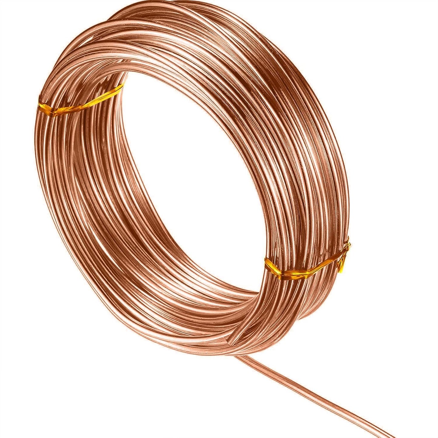 TecUnite Aluminum Craft Wire for Sculpting Armature Bendable Craft Wire for DIY Jewelry Making(Copper, 10 M X 1 mm, 1 Roll)
