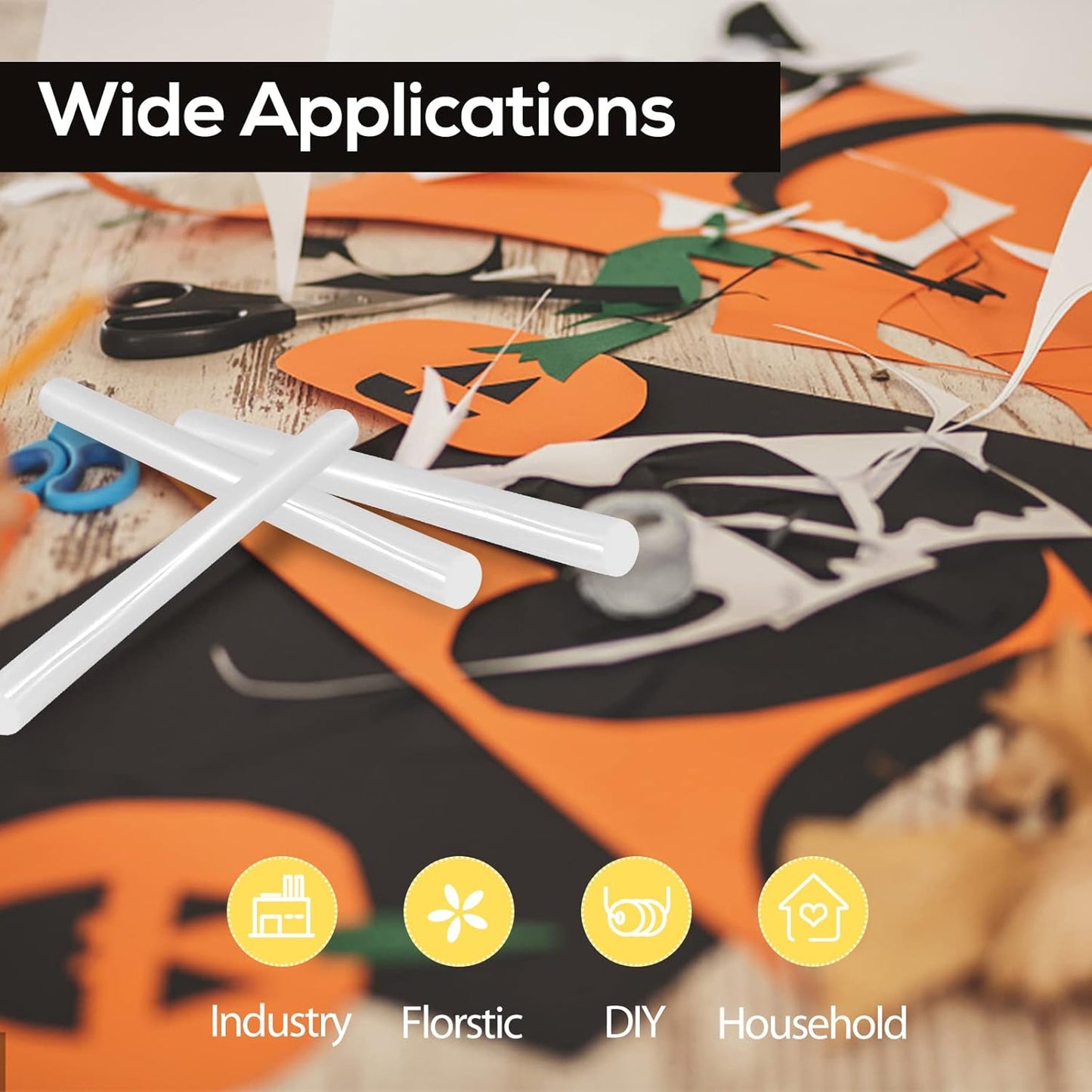 90 Count Hot Glue Sticks 4" Long x .27" Diameter Mini Size Hot Melt Glue Sticks Compatible with Most Glue Guns for Crafting, DIY, Home Repair, Clear - 1 Pack