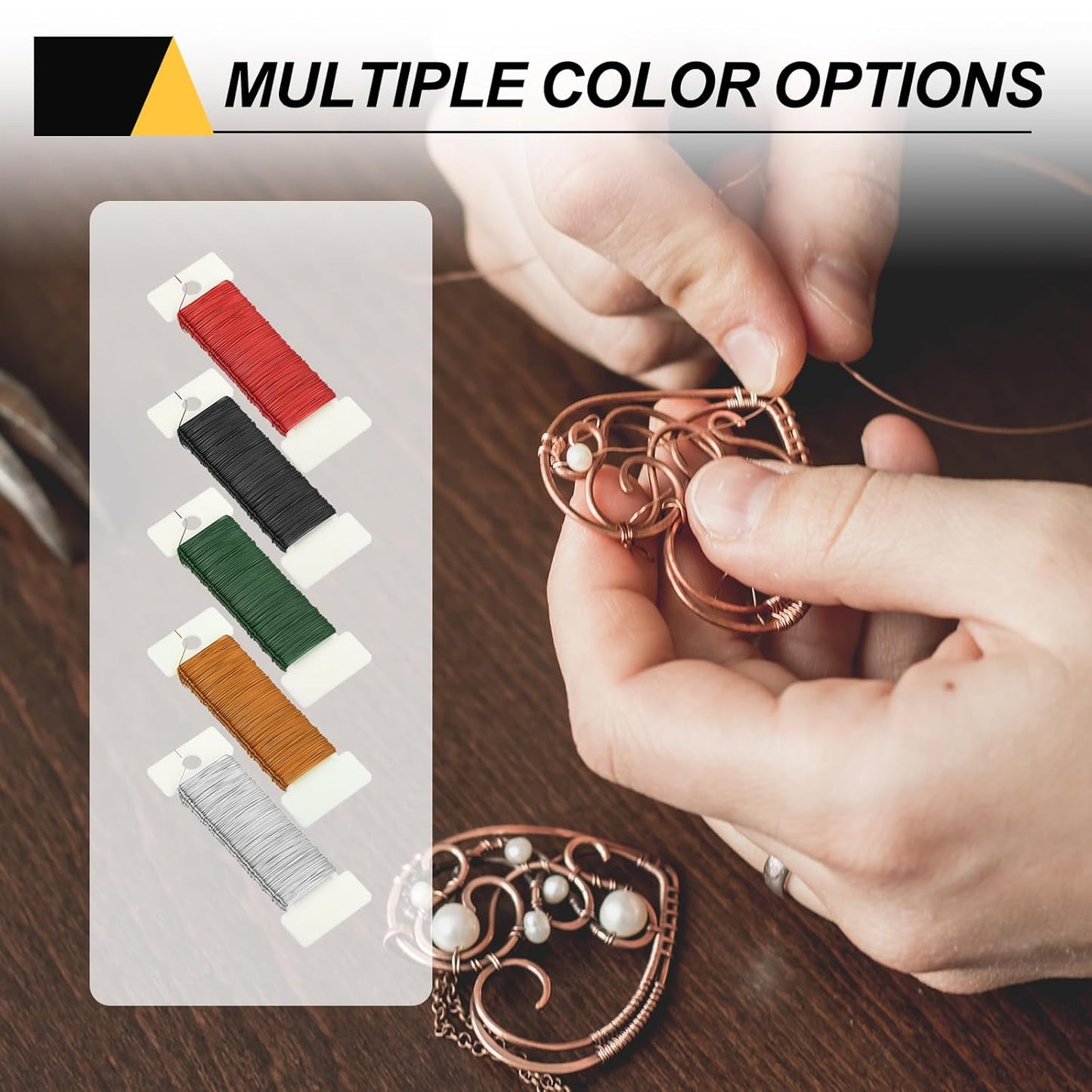 MECCANIXITY 190 Yards/575 Feet Metal Floral Wire 21 Gauge Green Flexible Paddle Thin Floral Wires for Craft, Christmas Wreath, Flower Arrangement, Wedding, Total 5 Roll