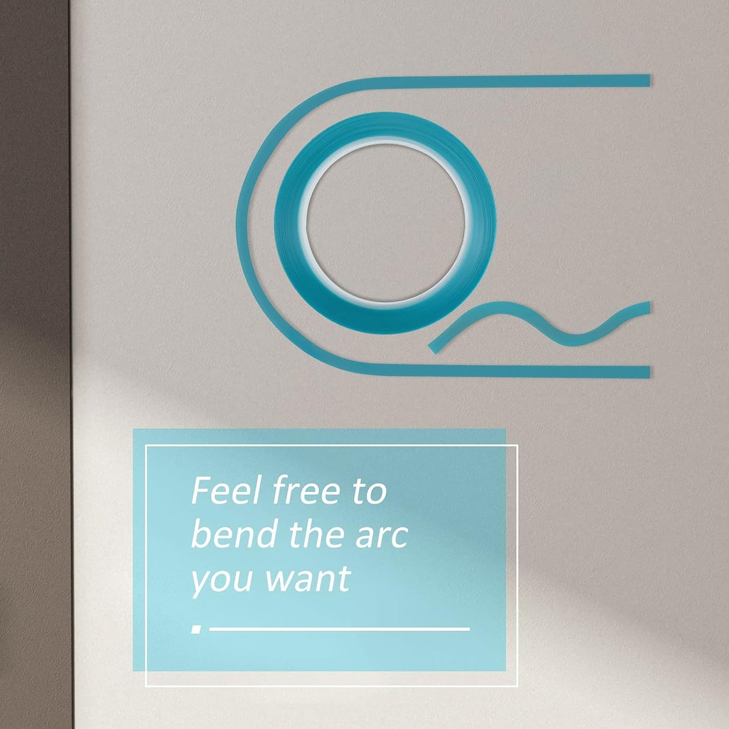 5 Rolls of Vinyl Tape Masking Tape Automotive Car Auto Paint for Curves, High Temperature Vinyl Low Tack(1/8 inch,Blue)