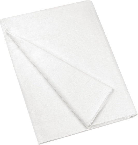 HOTGODEN Medium Weight 100% Cotton Muslin Fabric: 59 inch x 2 Yards Bleached Muslin Linen Fabric Material for Sewing Material Apparel Cloth