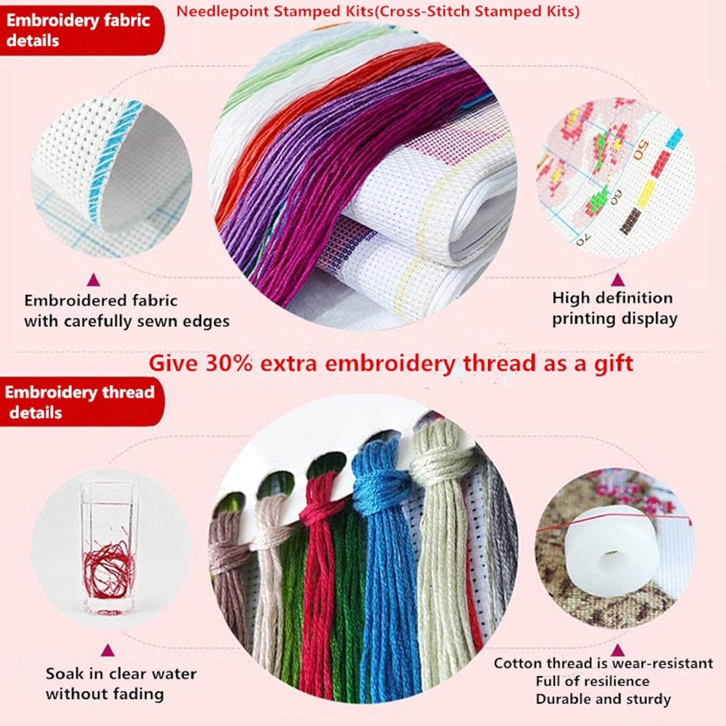 Fanxvivy Stamped Cross Stitch Kits for Adults Beginners Pillow Needlepoint Kit with Embroidery Pattern Needlework Kit Prestamped Stitches Kit 11CT Cross Stitching-Turtle Underwater World 18x18 inch