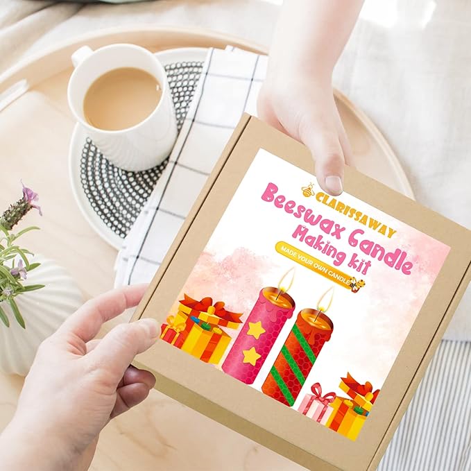 Beeswax Candle Making Kit for Kids -Pcs Beeswax Sheets Handmade Crafts Gift Beeswax Sheets for Candle Making Kit, DIY Candle Making Kit for Kids and Adults (Gorgeous Colors)