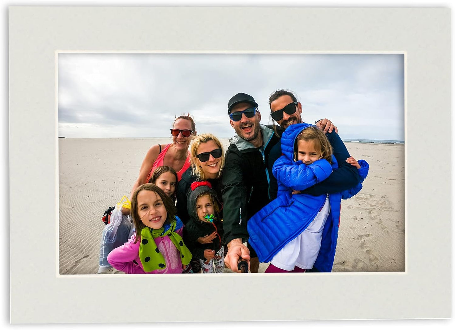 11x14 Mat for 8.5x11 Photo - Precut Grey Picture Matboard for Frames 11 x 14 Inches - Bevel Cut to Display Art 8.5 x 11 Inches - Acid Free Pack of 100 MATS with Backing Boards & Clear Bags