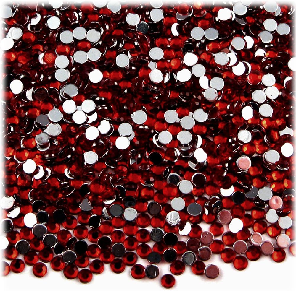 The Crafts Outlet 1,440pc Rhinestones Round 3mm (10ss) Flatback Champagne