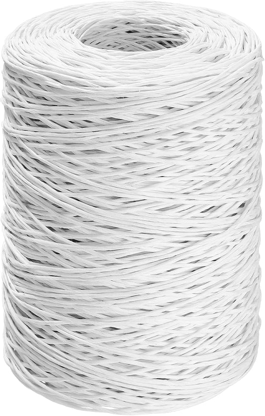Syhood Floral Vine Bind Wire Rustic Wrapping Wire for Flower Bouquets(White)
