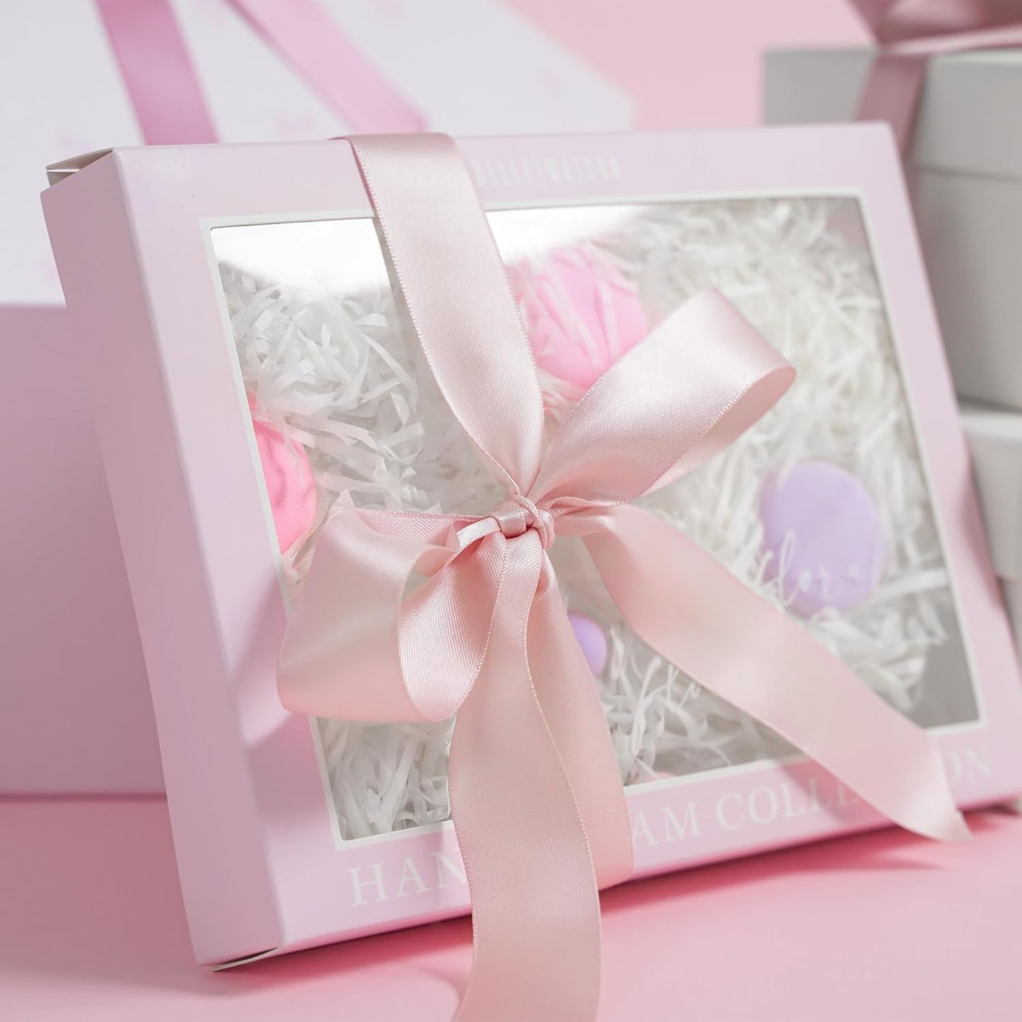 HUIHUANG Rose Gold Satin Ribbon 1 inch x 50 Yards Double-Faced Polyester Ribbon for Gift Wrapping, Wedding Invitations, Hair, Bows Making, Floral Arrangement,Holiday Decor