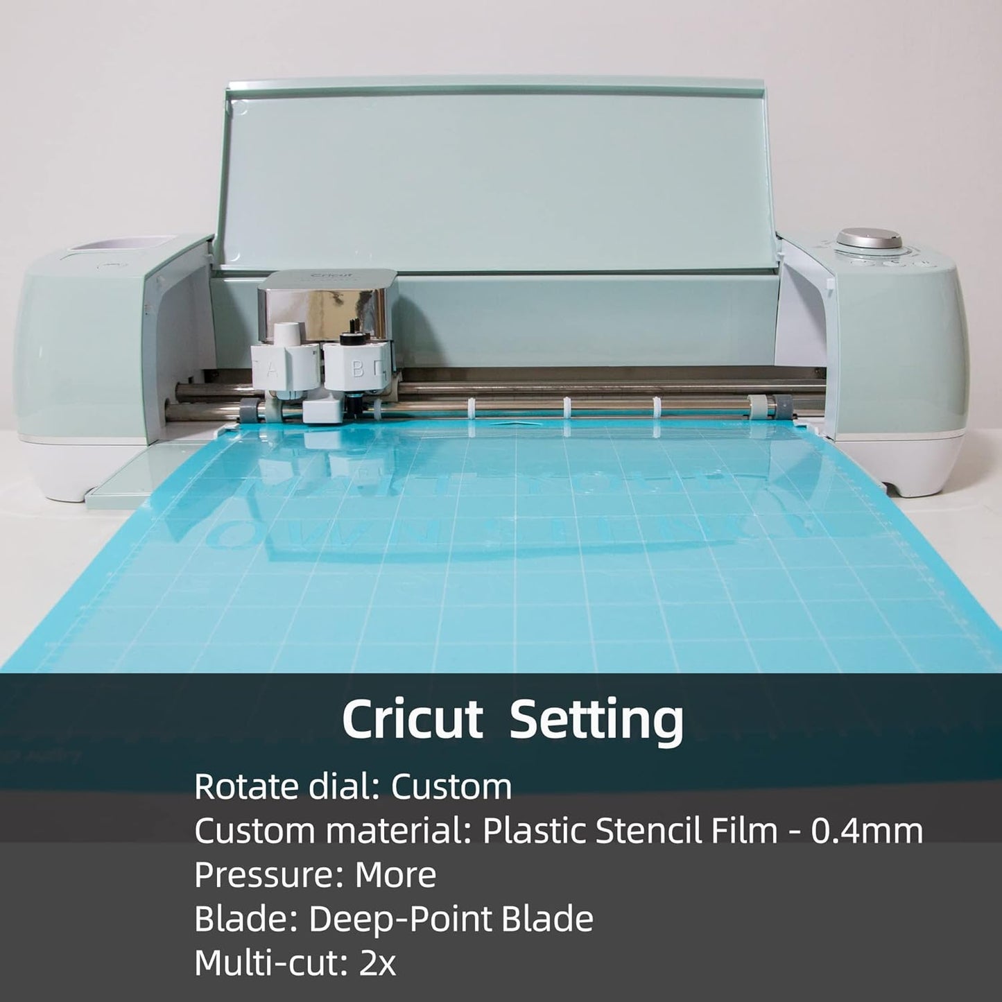 7.5Mil Blank Mylar Sheet (10 Pack), 12“ X 12” Clear Plastic Sheet, Clear Acetate Sheets for Cricut, Stencil Plastic Sheets for Cutting Machine, PET Stencil Material