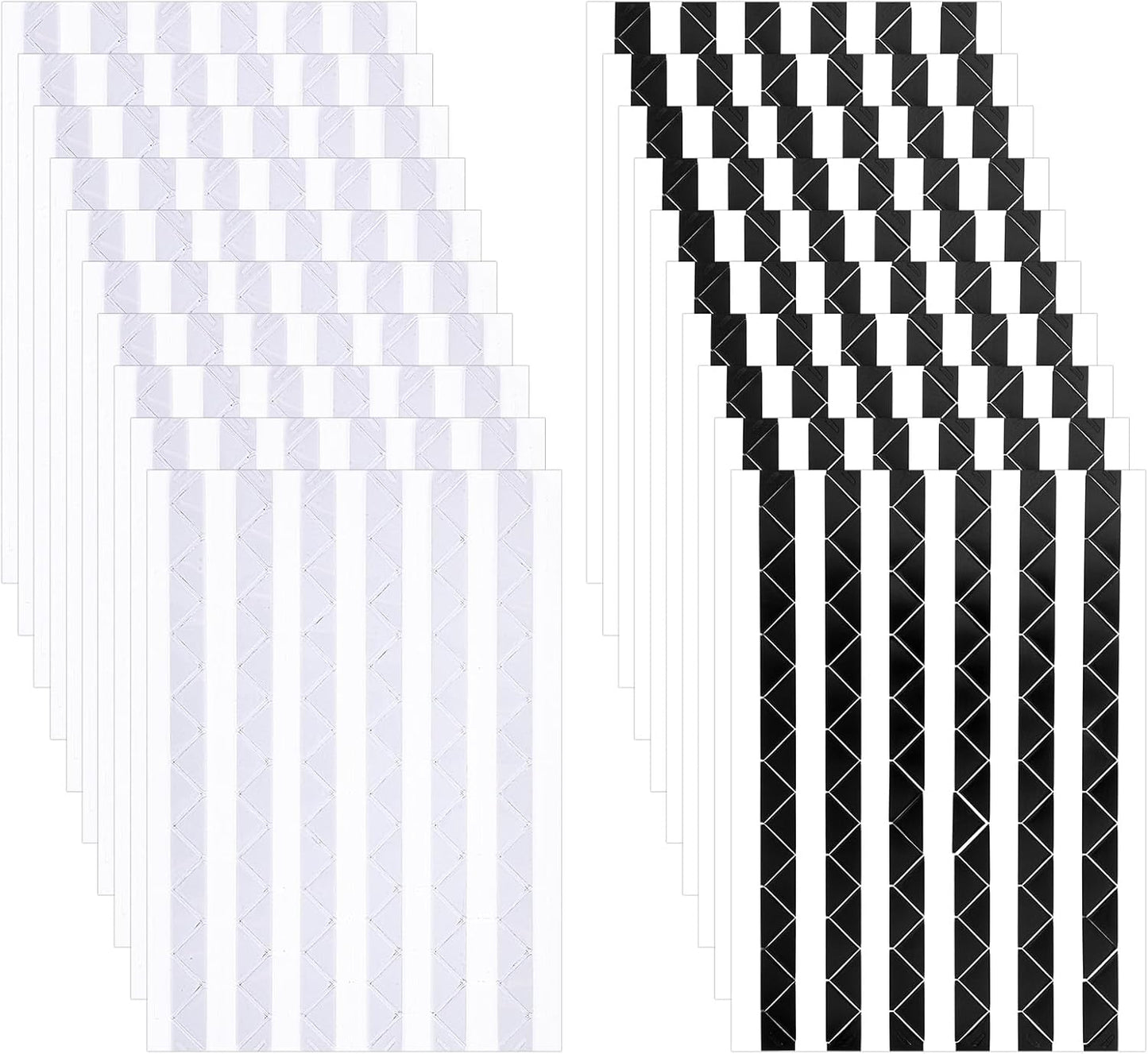 2040pcs 20 Sheets Self Adhesive Photo Corners, Clear PVC Picture Mounting Corners Stickers Black Photo Scrapbook Corner Stickers for Scrapbooking, Album, Journal, Memory Books