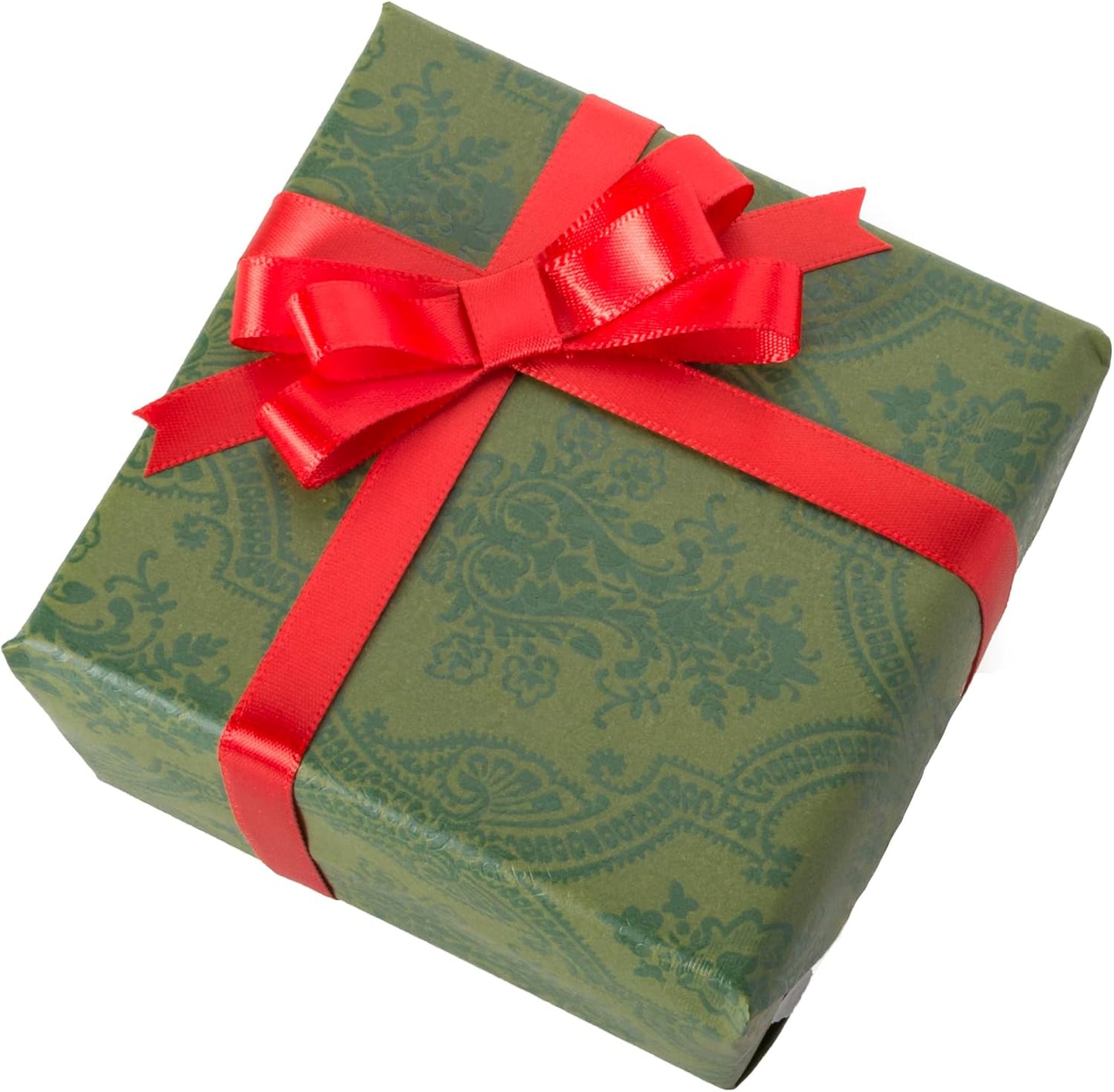 3/8 Inch Red Ribbon, 50 Yards Craft Polyester Satin Ribbon Perfect for Gift Wrapping, Handmade Roses, Wedding Party Decorations and DIY Crafts