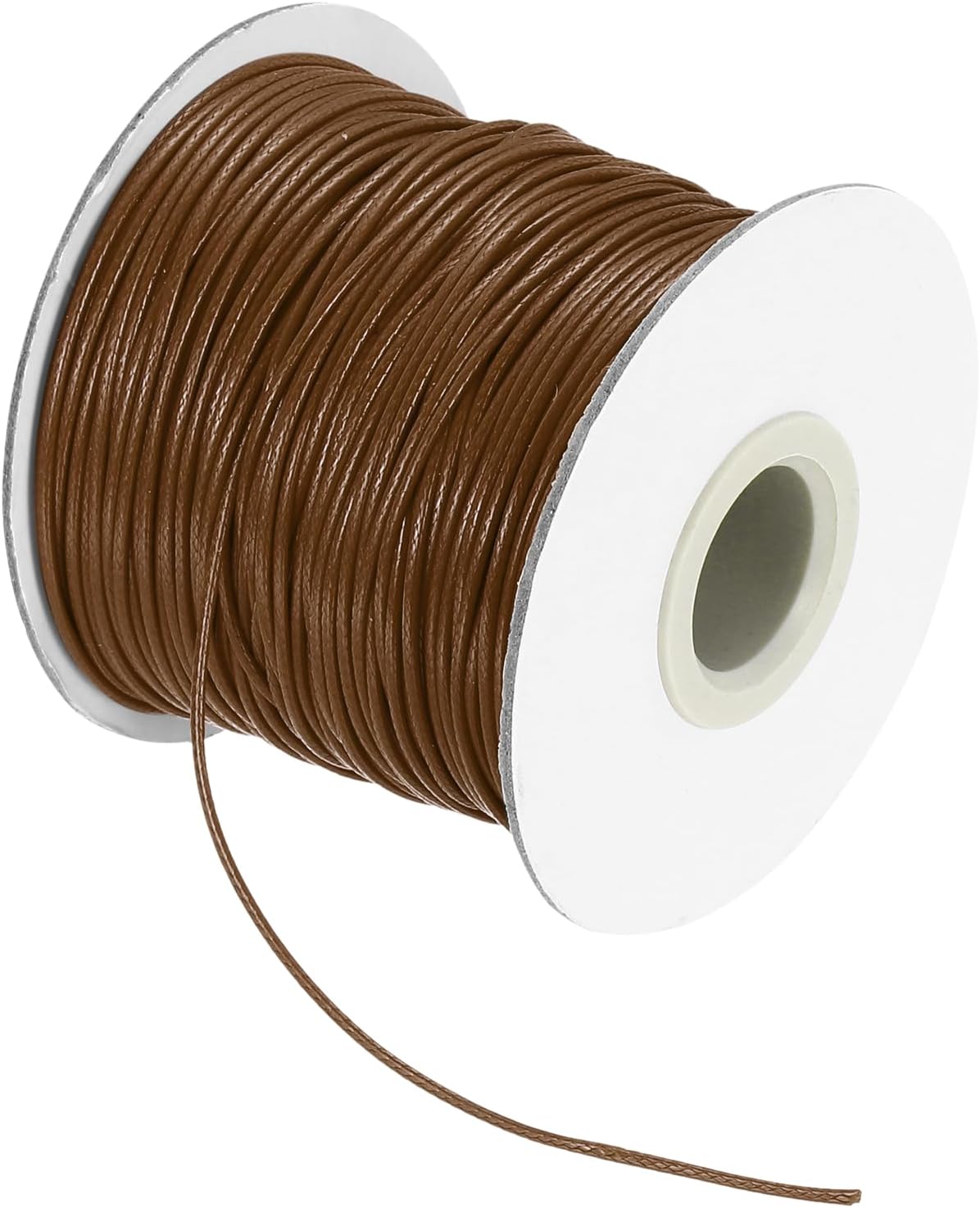 MECCANIXITY Waxed Cord 1mm Waxed Thread 87 Yard Wax String Leather Cord for Bracelet Making, Necklaces, Beading, Jewelry Making and DIY Crafts(Dark Brown)