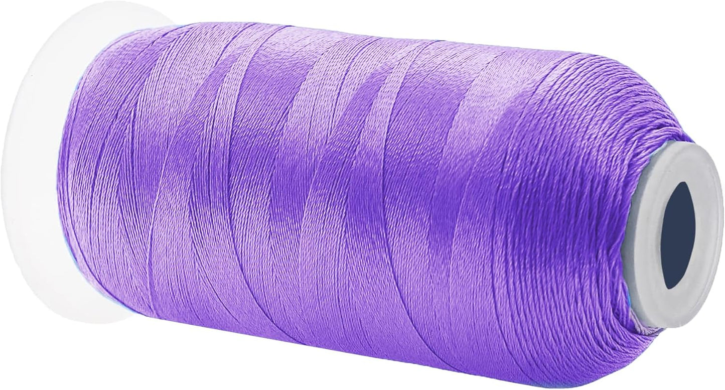 Mandala Crafts Lilac Heavy Duty Thread - 1500 Yds Tex 70 Thread for Sewing Drapery Jeans Leather Hair Outdoor Marine Upholstery