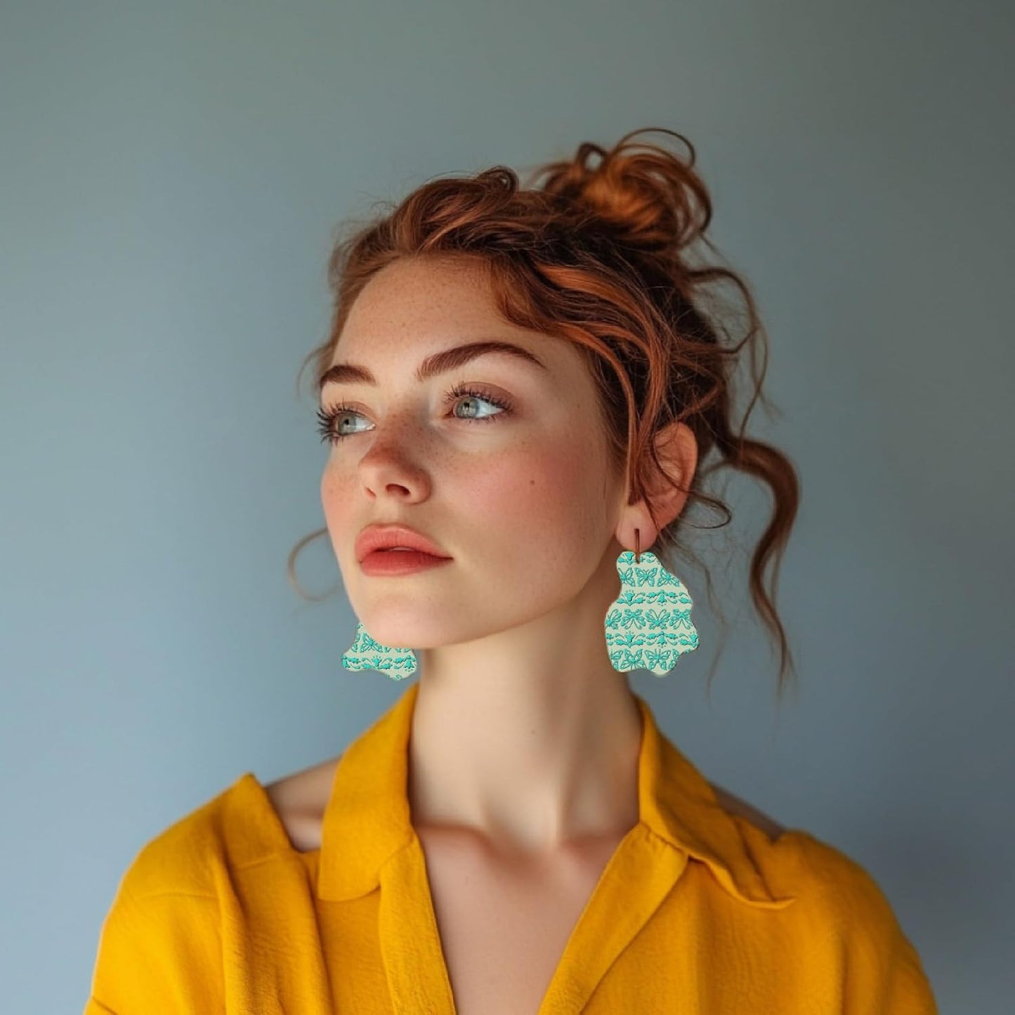 Arbuya Butterflies Polymer Clay Texture Mat - Butterfly Borders Texture Sheet for Polymer Clay Jewelry Making, Earring Charms, DIY Craft Supplies