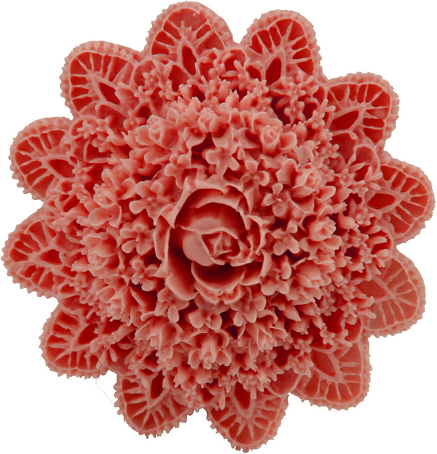 Lace Flower Silicone Mold for Candle, Soap, Fondant, Cake Decorating, Chocolate, Candy,Ploymer Clay