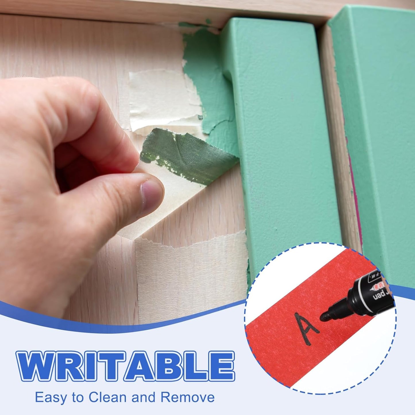 MECCANIXITY Masking Tape 0.2 Inch x 21 Yard Painter's Tape Yellow Paint Tapes for DIY Crafts Arts Drawing Decoration Labeling Car Painting Artist Teachers, Pack of 6