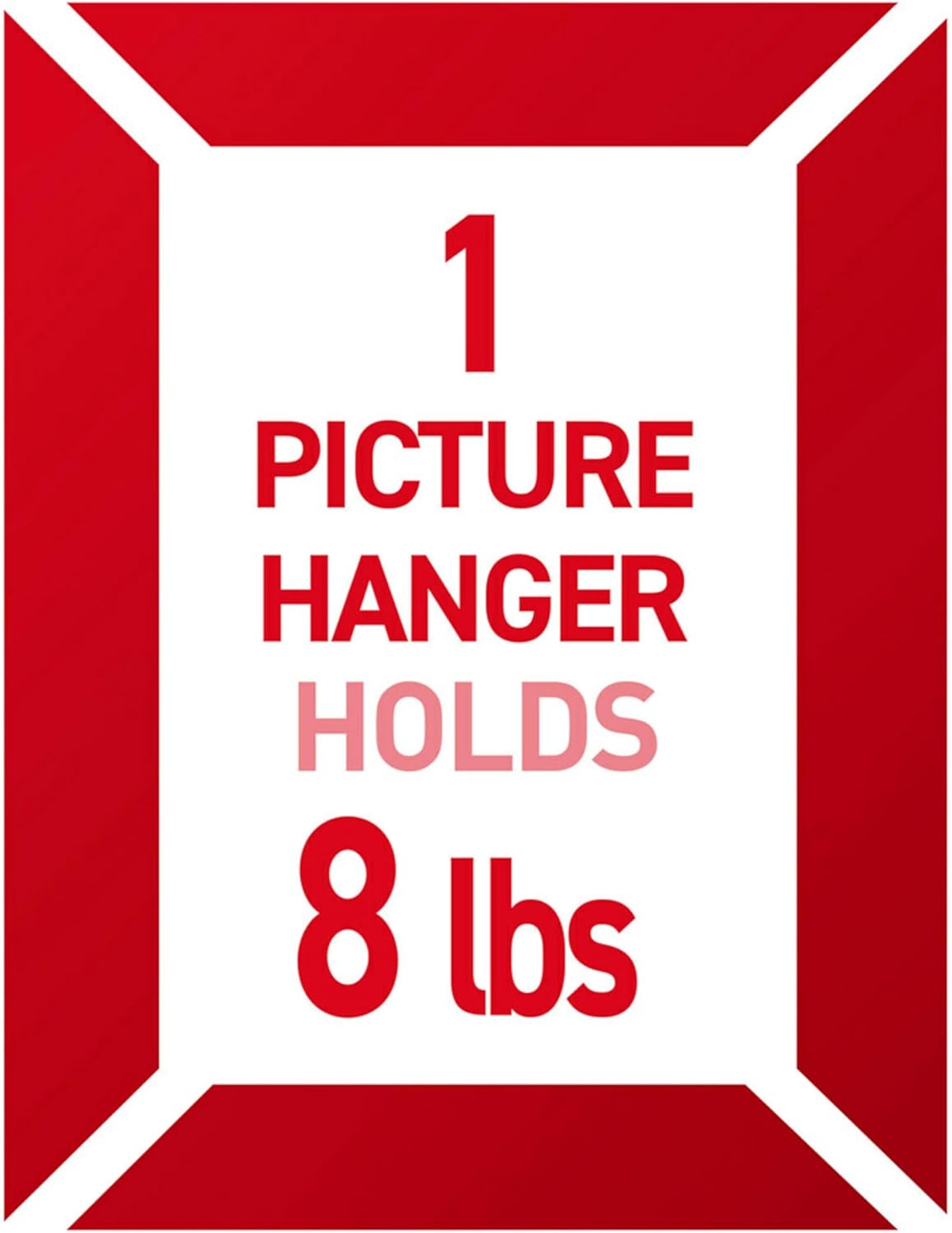 Command Universal Frame Hangers, Damage Free Hanging Picture Hangers, No Tools Frame Hanger for Living Spaces, 3 Metal Picture Frame Hangers and 8 Large Command Strips