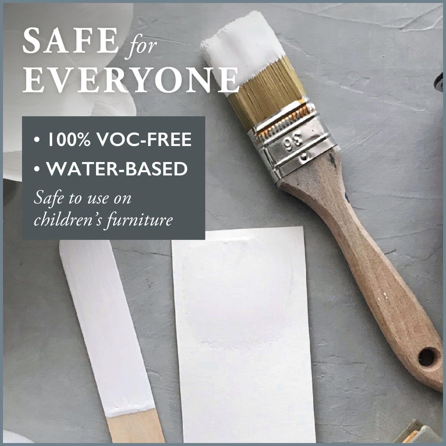 AMY HOWARD AT HOME Chalk-Based One Step Paint for Furniture, Cabinetry, Decor, Finish, and More | No Stripping, Sanding, or Priming | Ultra-Light Base | 32 Ounce | Bauhaus Buff