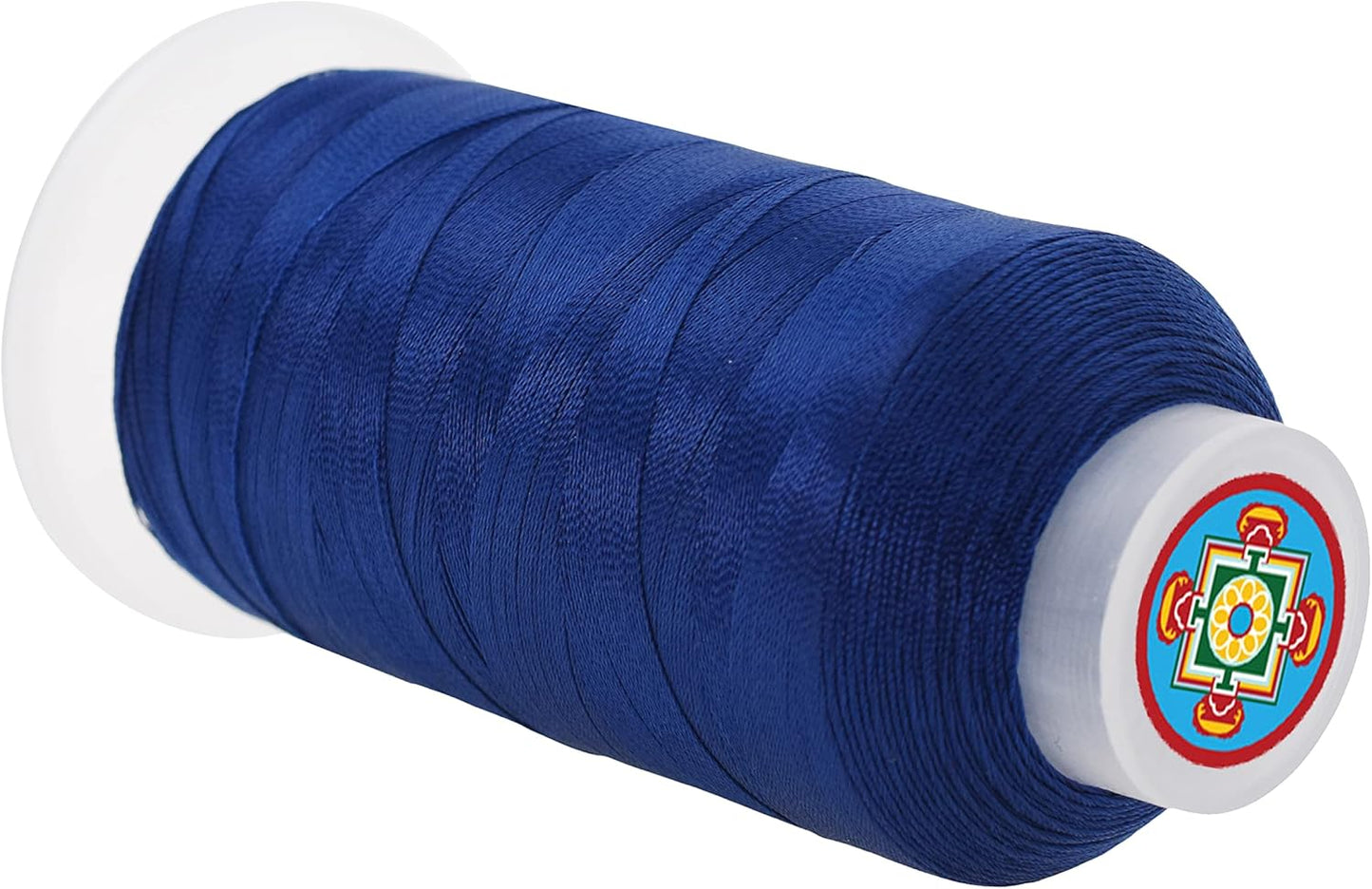 Mandala Crafts Navy Blue Heavy Duty Thread -1500 Yds Tex 70 Thread for Sewing Drapery Jeans Leather Hair - Bonded Polyester Thread Outdoor Marine Upholstery Threads