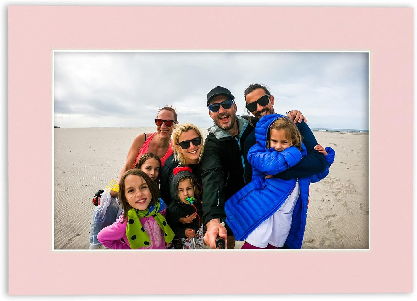 11x14 Mat for 8.5x11 Photo - Precut Soft Pink Picture Matboard for Frames Measuring 11 x 14 Inches - Bevel Cut Matte to Display Art Measuring 8.5 x 11 Inches - Acid Free Pack of 100 MATS