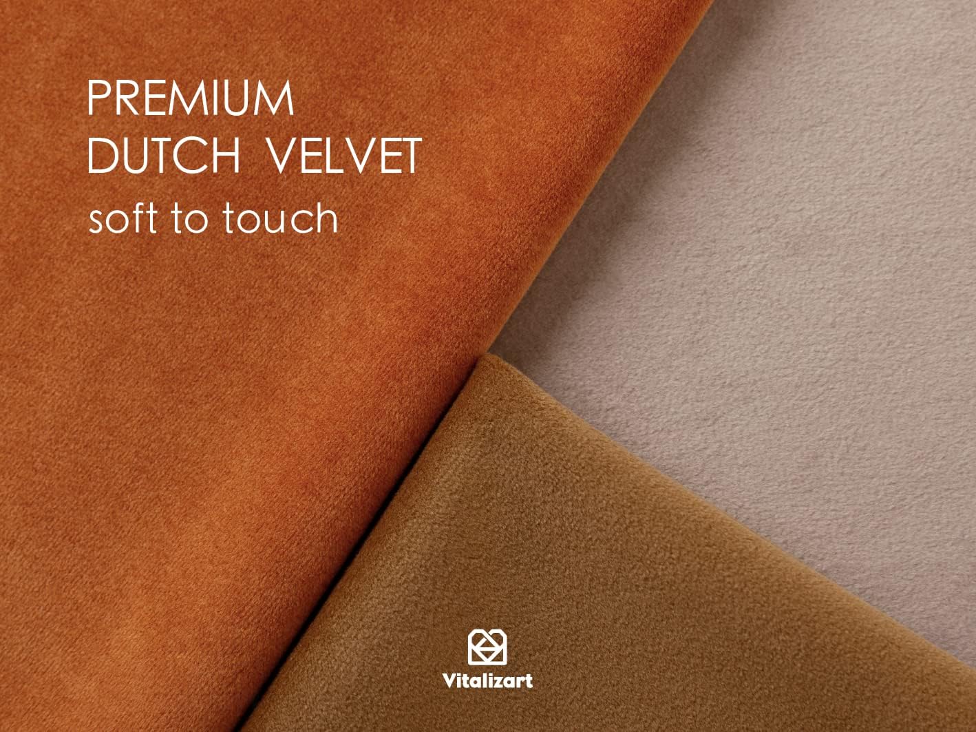 Vitalizart Fall Velvet Ribbon Set 3/8" x 15 Yd Wooden Spool Fabric Trim 3 Rolls * 5 Yd for Christmas Wreath Decoration Handmade Craft Ornaments Gift Wrapping & Bow Making