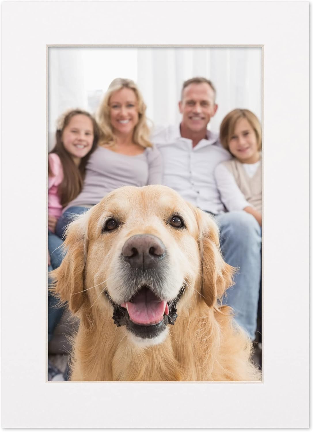 5x7 Mat for 8.5x11 Frame - Precut Mat Board Acid-Free White 5x7 Photo Matte Made to Fit a 8.5x11 Picture Frame, Premium Matboard for Family Photos, Show Kits, Art, Picture Framing, Pack of 1 Mat
