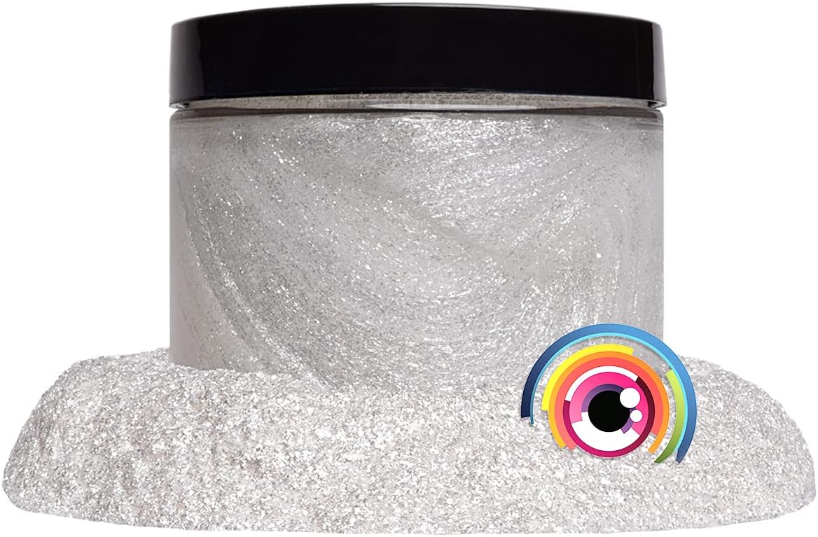Eye Candy Pigments Premium White Mica Powder - Frost White (50gr) - for Epoxy, Resin, Soap, Paint, Woodworking, Acrylic Pouring, Bath Bombs, Fishing Lures - DIY Arts and Crafts Additive