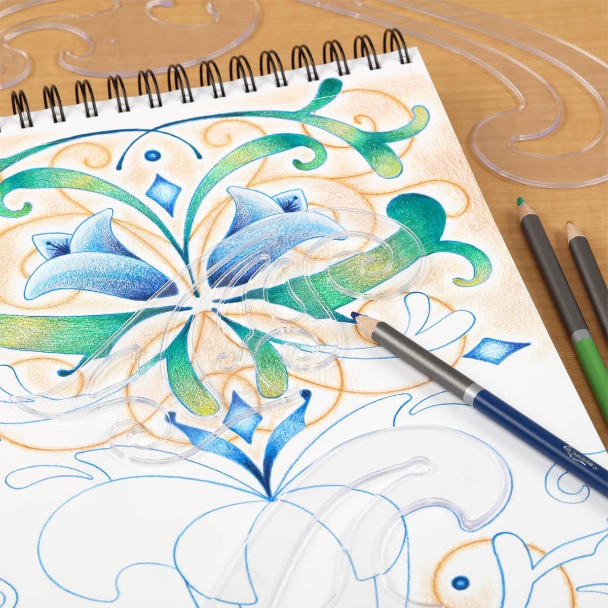 Acurit French Curve Set of 8 – Clear Plastic Drawing Templates for Sewing, Pattern Making, Drafting, Fashion Design, Architecture, Graphic Illustration – Smudge-Free Inking Edges