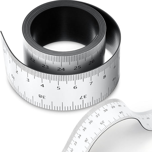 1 Pcs 39.37 Inch Magnetic Ruler Flexible Magnetic Ruler Magnet Measuring Tape with Both Inches and Centimeters, Suitable for Whiteboard, Lathes, Workshops, Table Saws, Mills, Easy to Take