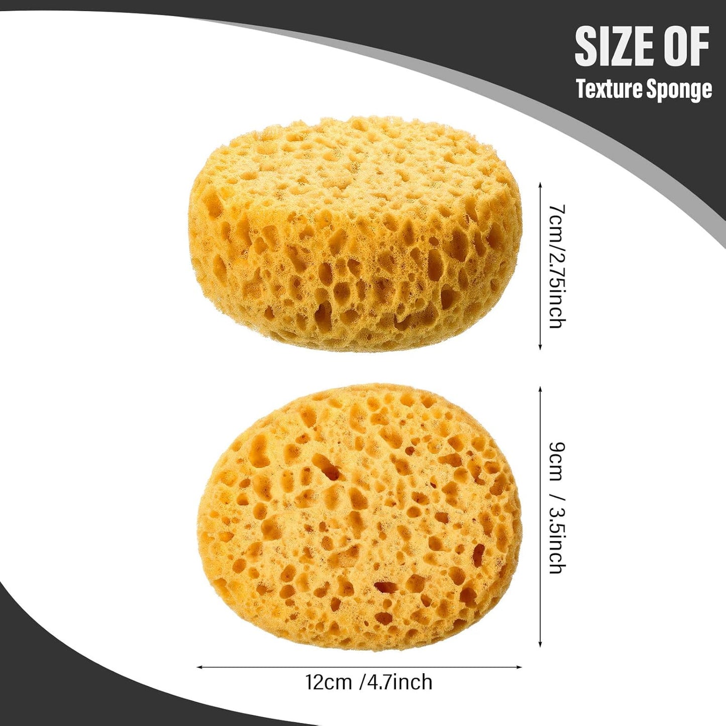 Patelai Knockdown Texture Sponge Drywall Wall Patch Ceiling Texture Sponge Home Decor for Repair DIY Painting Ceiling(4 Pieces,13 x 15 x 6 cm)