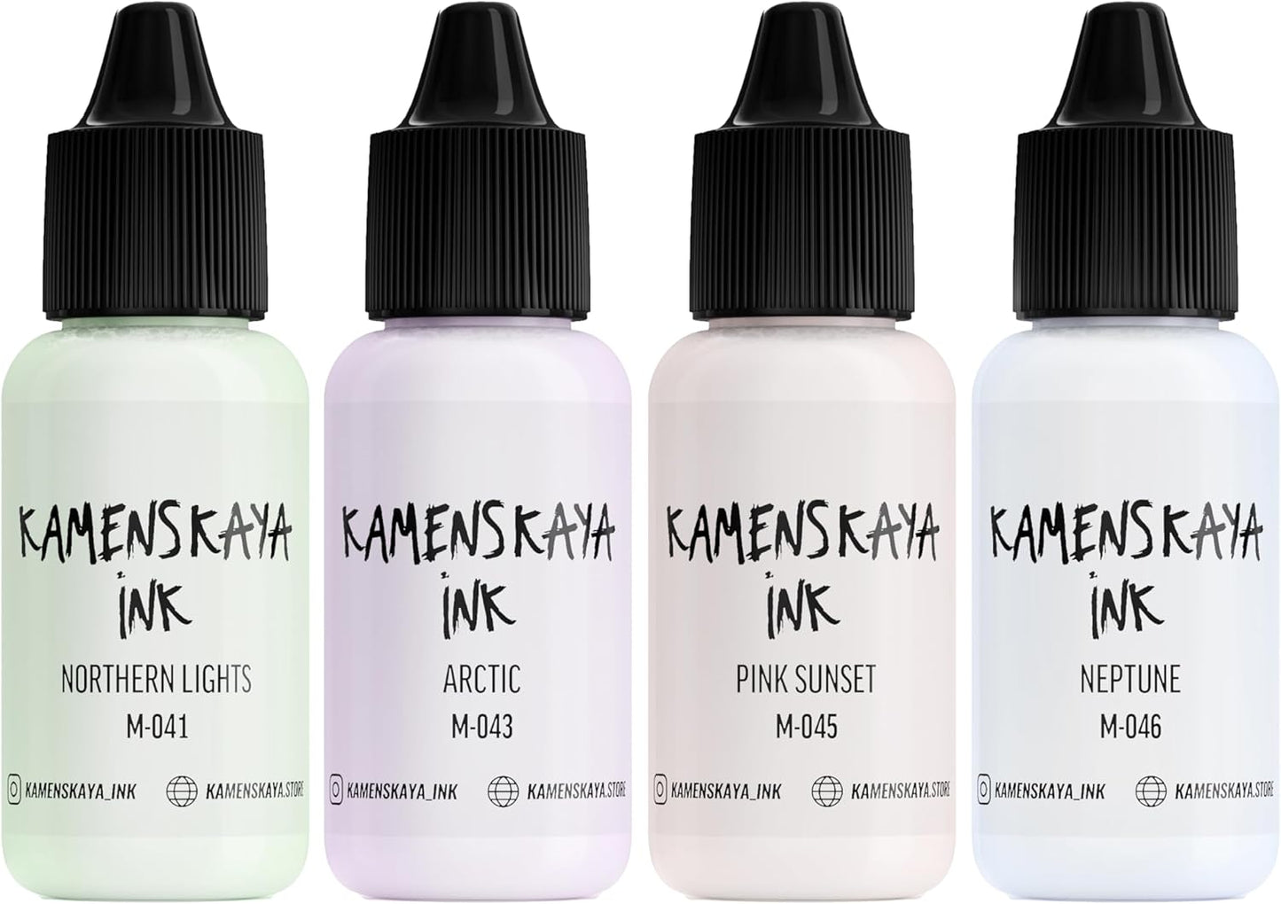 Alcohol Ink Set #15: Matched Color Combination of Alcohol Inks, 4 pcs. 0.51 fl oz (15 ml) Each