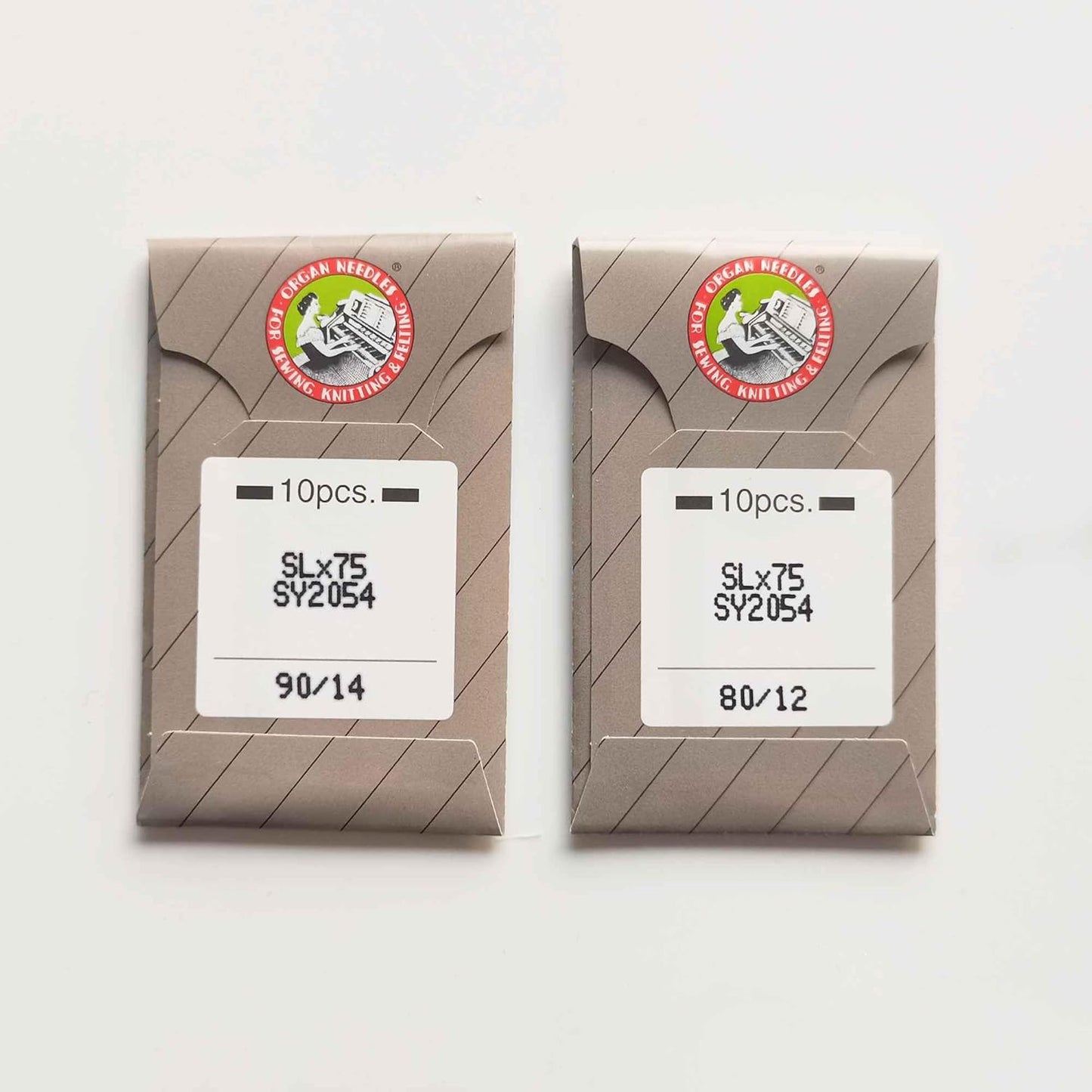 HONEYSEW 10PCS SLX75 SY2054 Organ Serger Overlock Sewing Machine Needle for Singer 14U Sharp (SY2054 12+14)