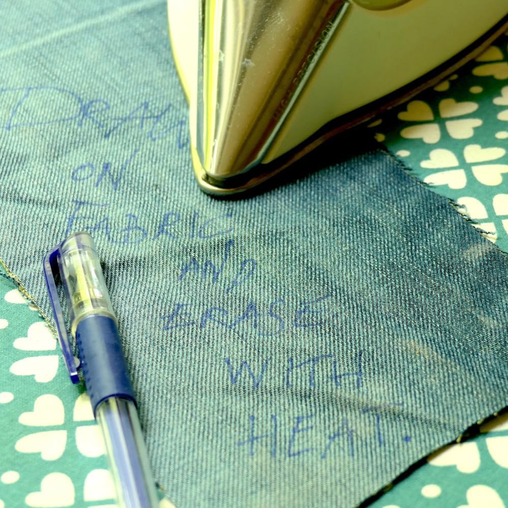 Madam Sew Heat Erasable Fabric Marking Pen | Blue Quilting, Sewing, Crafts and Dressmaking Disappearing Ink