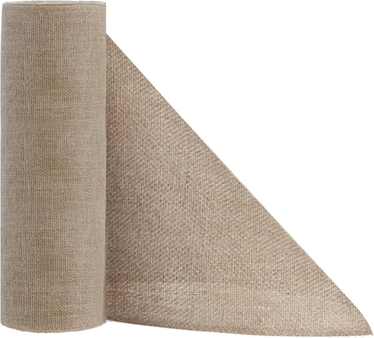 Shatex Natural Burlap Roll,36inch x 30ft High Density Burlap Fabric for Craft Projects,Table Runners,Weddings Decor,Christmas Decorations