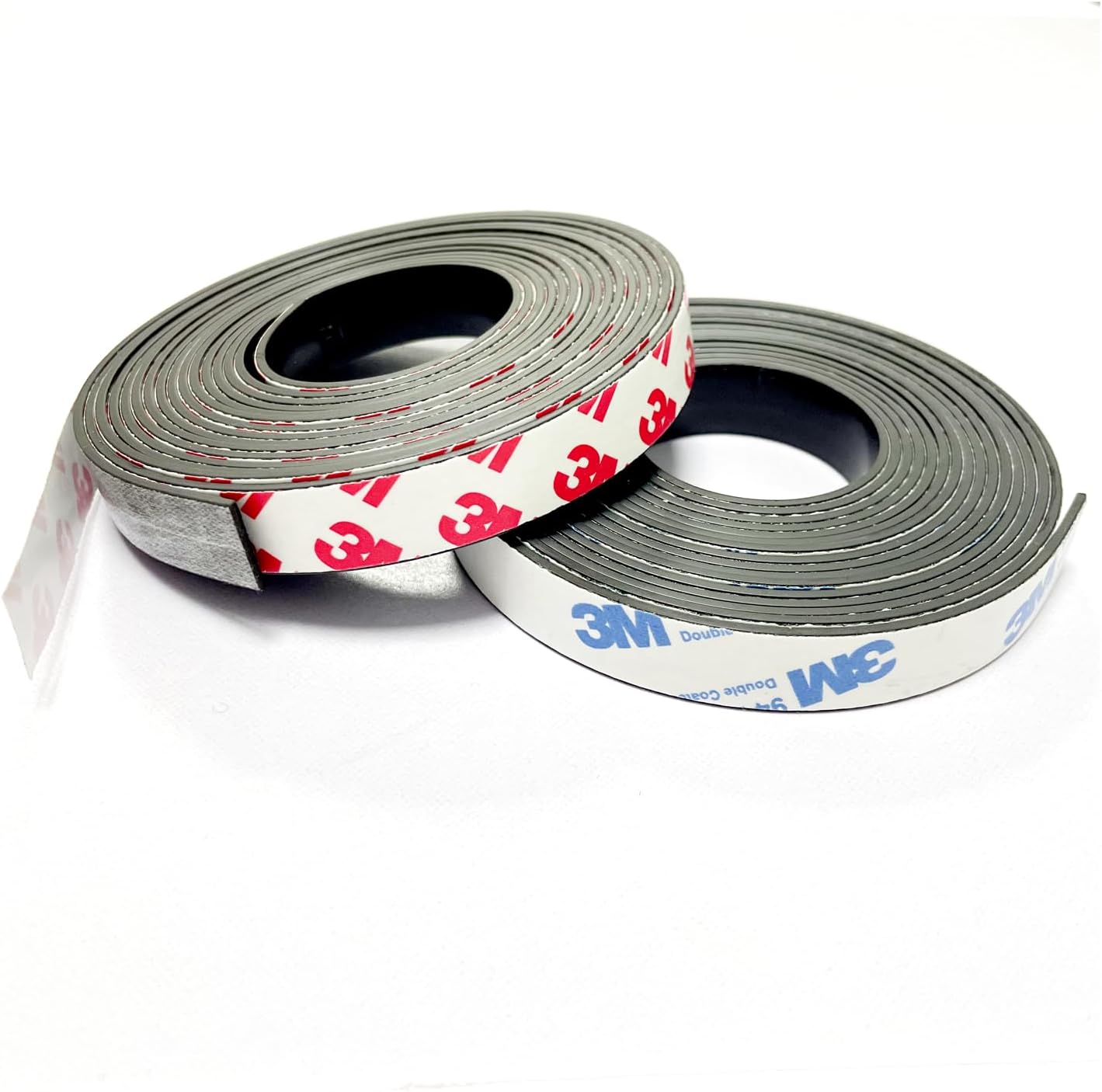 2 Rolls Magnetic Tapes, Flexible Magnet Strips with 3M Adhesive Backing, 10 Feet x 0.5"W Each Roll for DIY, Crafting, and Organizational Projects.